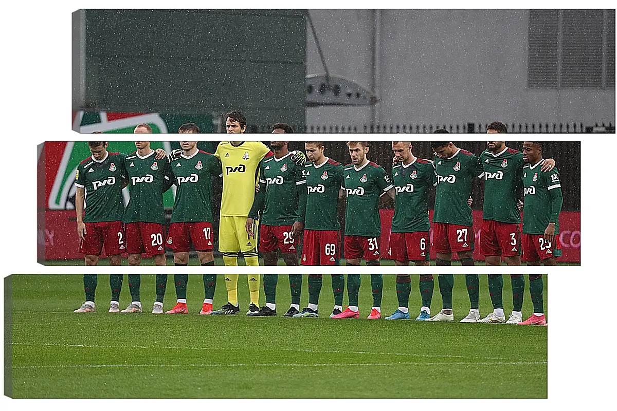 Модульная картина - ФК Локомотив Москва. FC Lokomotiv Moscow