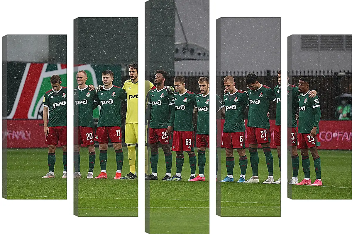 Модульная картина - ФК Локомотив Москва. FC Lokomotiv Moscow