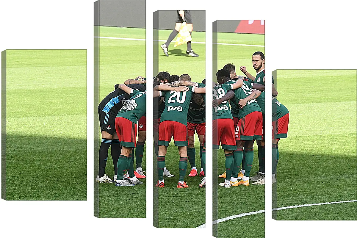 Модульная картина - Перед матчем. ФК Локомотив Москва. FC Lokomotiv Moscow