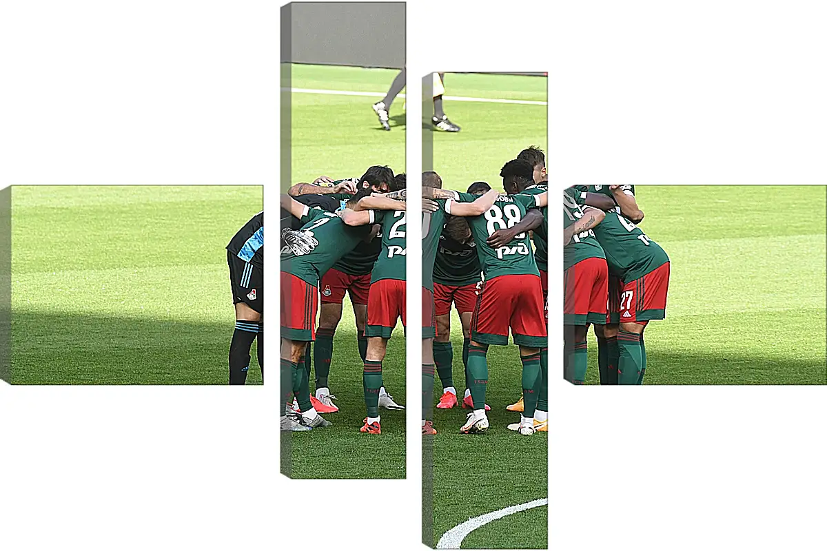 Модульная картина - Перед матчем. ФК Локомотив Москва. FC Lokomotiv Moscow