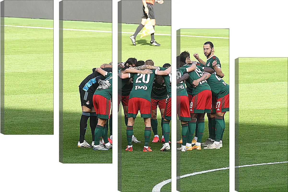 Модульная картина - Перед матчем. ФК Локомотив Москва. FC Lokomotiv Moscow