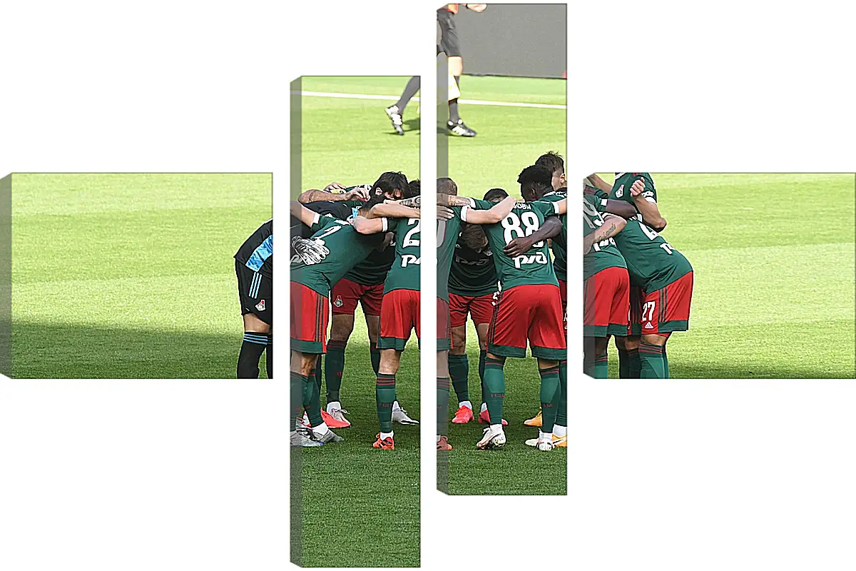 Модульная картина - Перед матчем. ФК Локомотив Москва. FC Lokomotiv Moscow