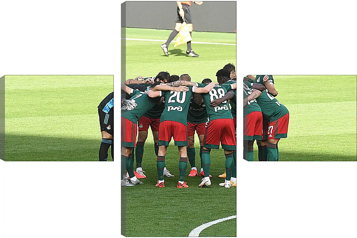 Модульная картина - Перед матчем. ФК Локомотив Москва. FC Lokomotiv Moscow