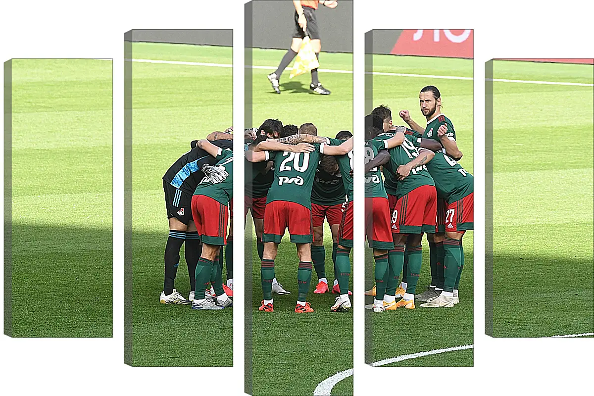 Модульная картина - Перед матчем. ФК Локомотив Москва. FC Lokomotiv Moscow