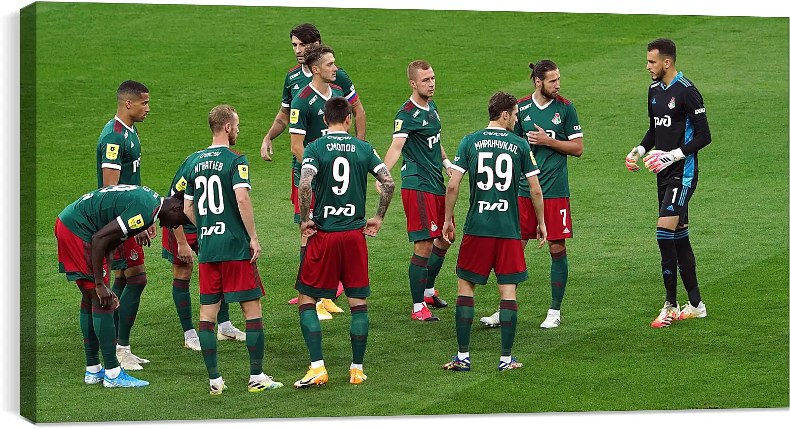 Постер и плакат - Перед матчем. ФК Локомотив Москва. FC Lokomotiv Moscow