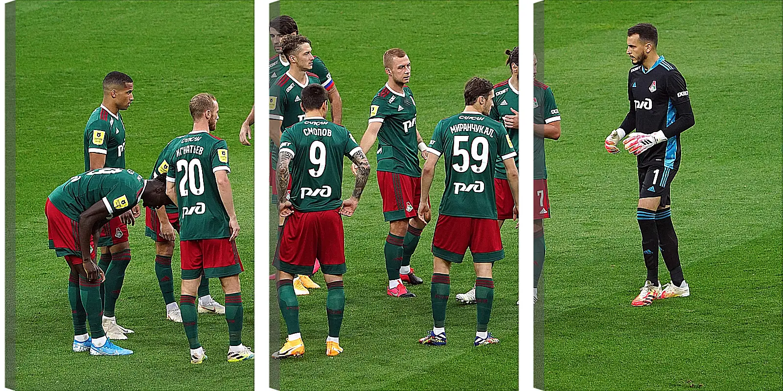 Модульная картина - Перед матчем. ФК Локомотив Москва. FC Lokomotiv Moscow