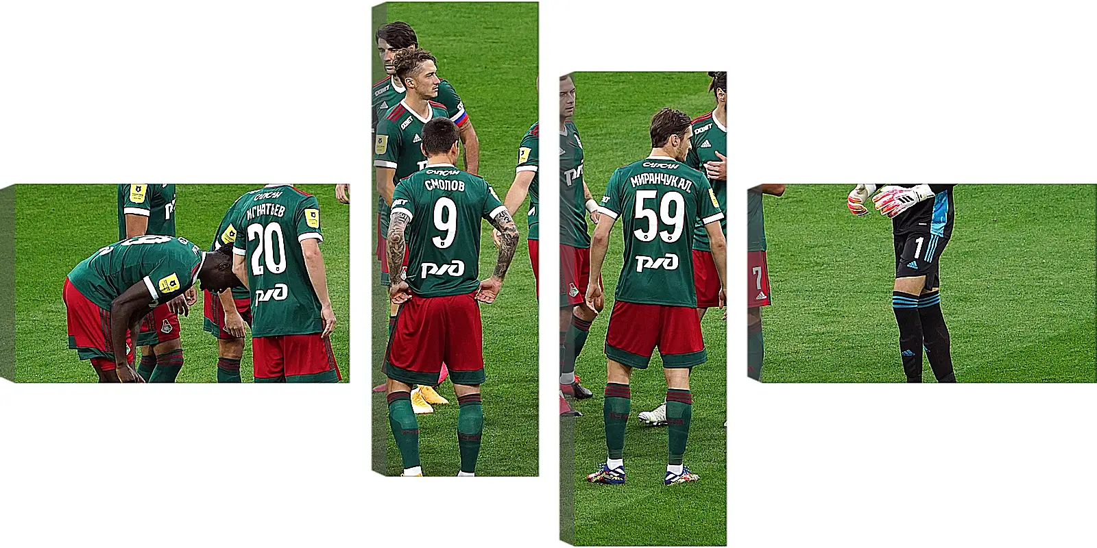 Модульная картина - Перед матчем. ФК Локомотив Москва. FC Lokomotiv Moscow