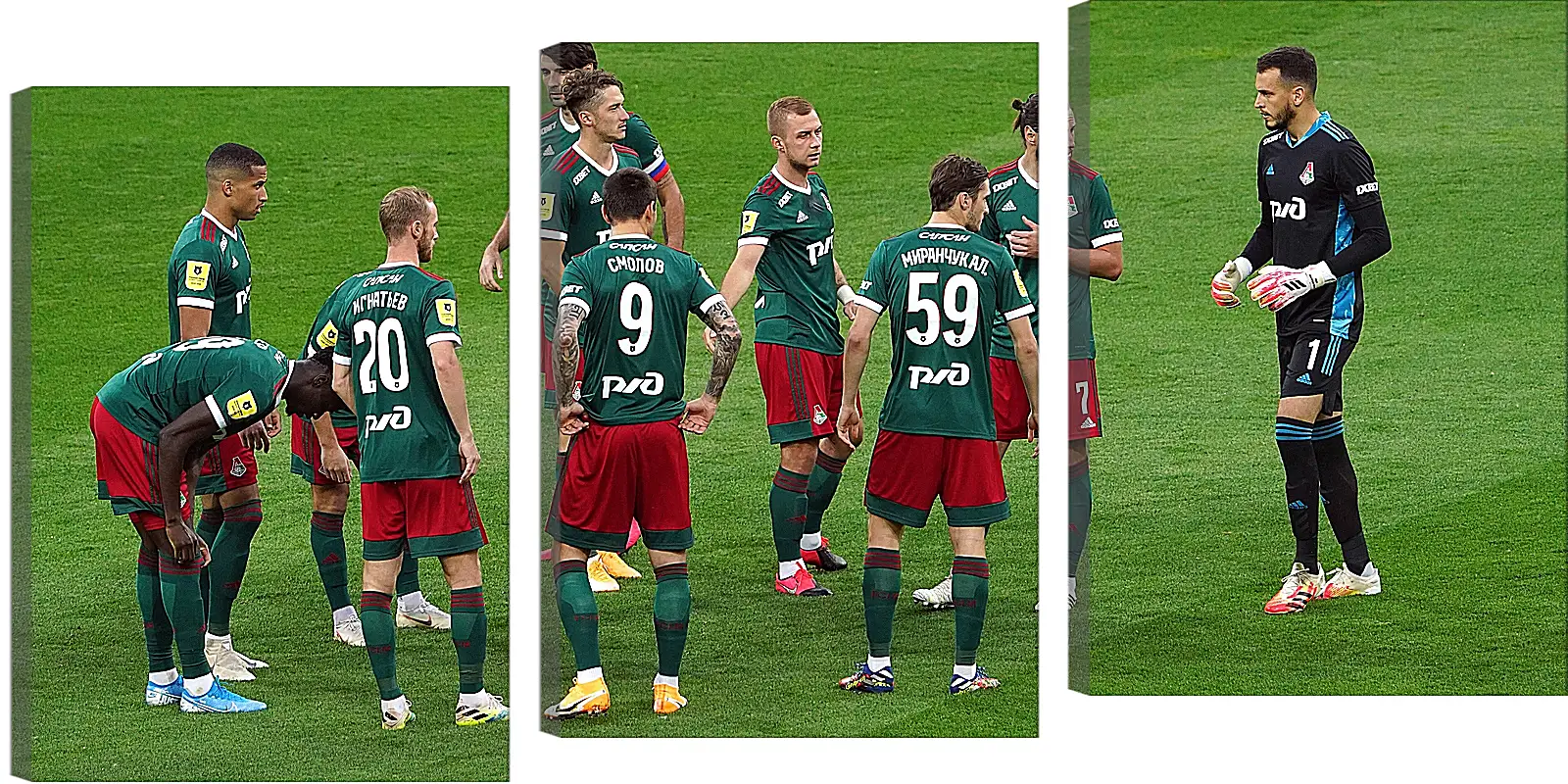 Модульная картина - Перед матчем. ФК Локомотив Москва. FC Lokomotiv Moscow