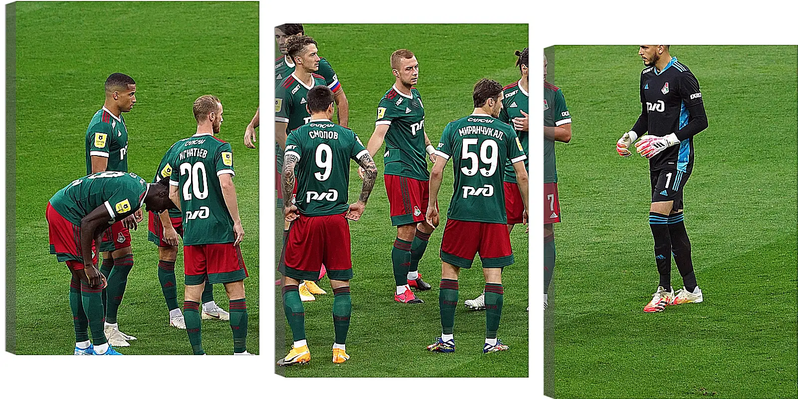 Модульная картина - Перед матчем. ФК Локомотив Москва. FC Lokomotiv Moscow