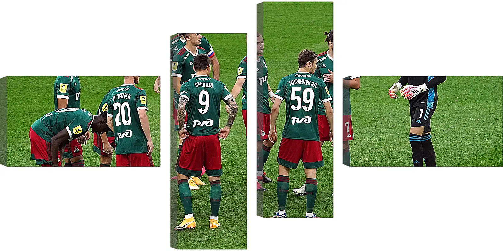 Модульная картина - Перед матчем. ФК Локомотив Москва. FC Lokomotiv Moscow