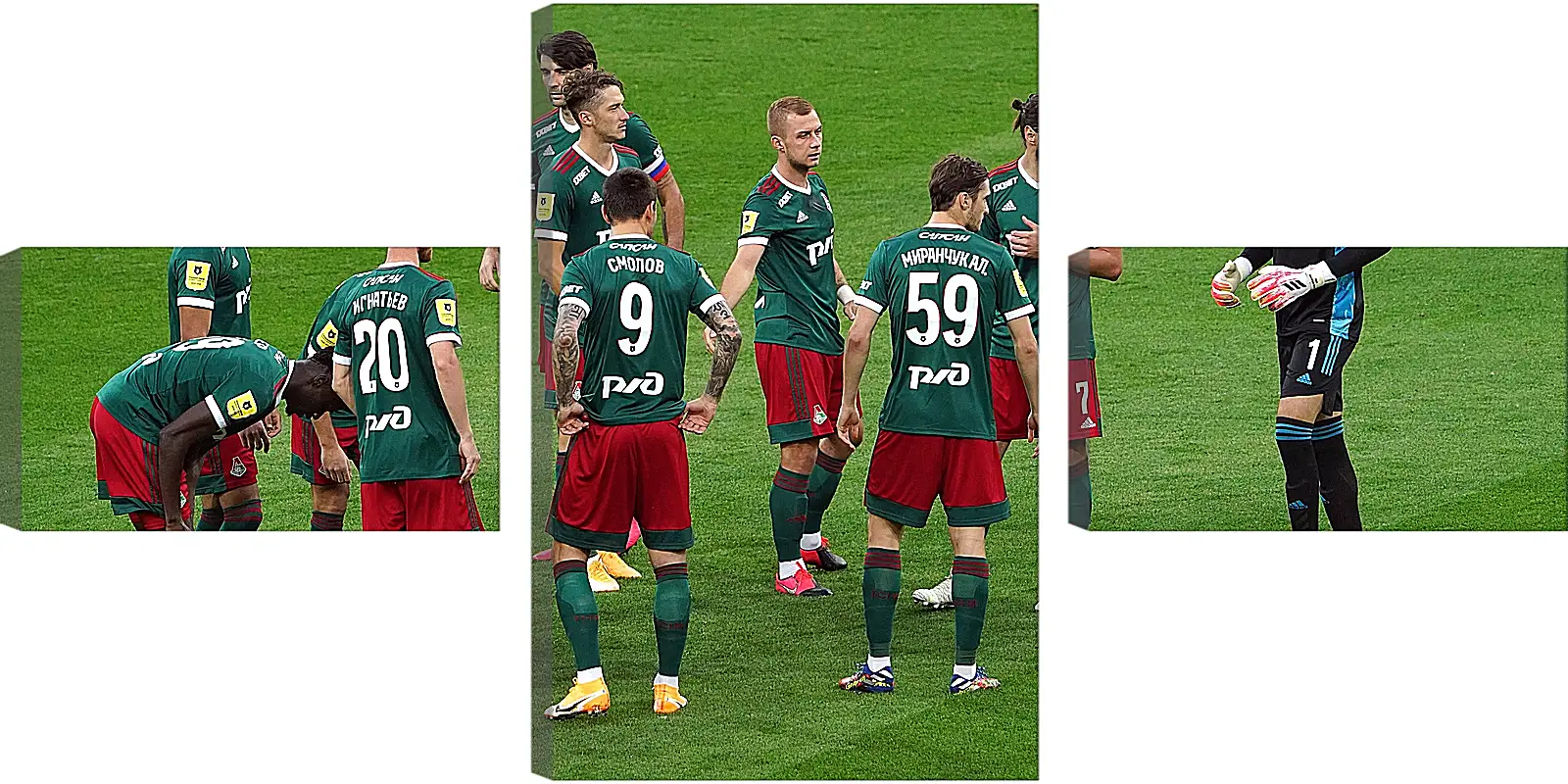 Модульная картина - Перед матчем. ФК Локомотив Москва. FC Lokomotiv Moscow