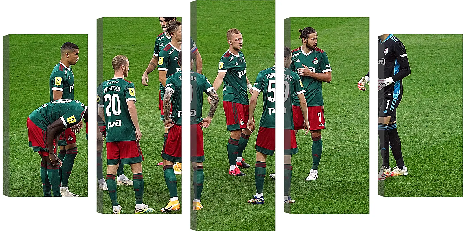 Модульная картина - Перед матчем. ФК Локомотив Москва. FC Lokomotiv Moscow