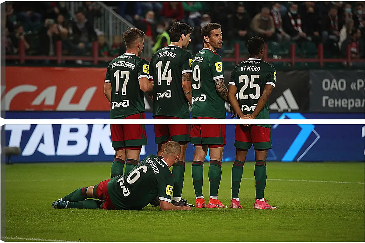 Модульная картина - Стенка. ФК Локомотив Москва. FC Lokomotiv Moscow