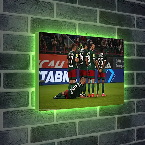 Лайтбокс световая панель - Стенка. ФК Локомотив Москва. FC Lokomotiv Moscow