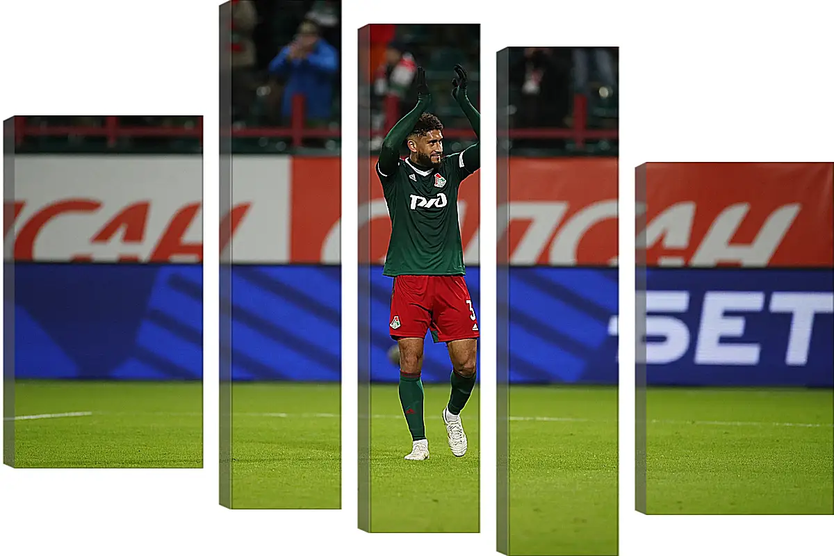 Модульная картина - Пабло Насименто. Локомотив Москва. Lokomotiv Moscow