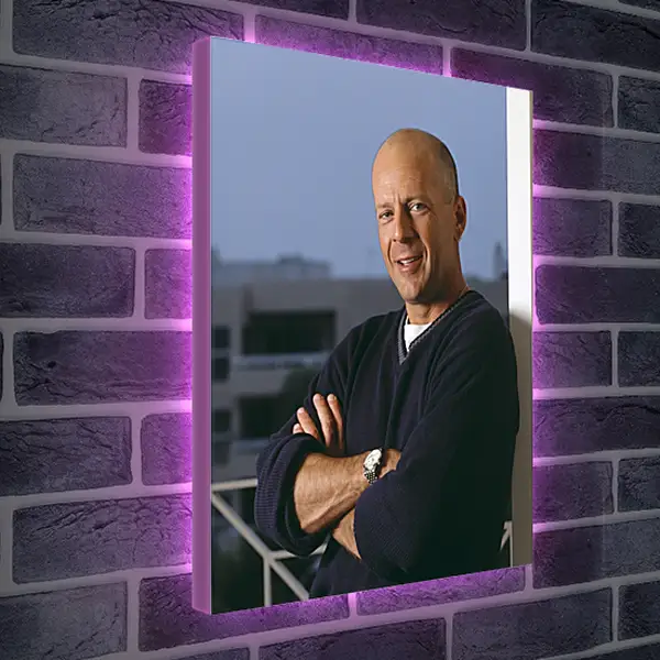 Лайтбокс световая панель - Брюс Уиллис. Bruce Willis