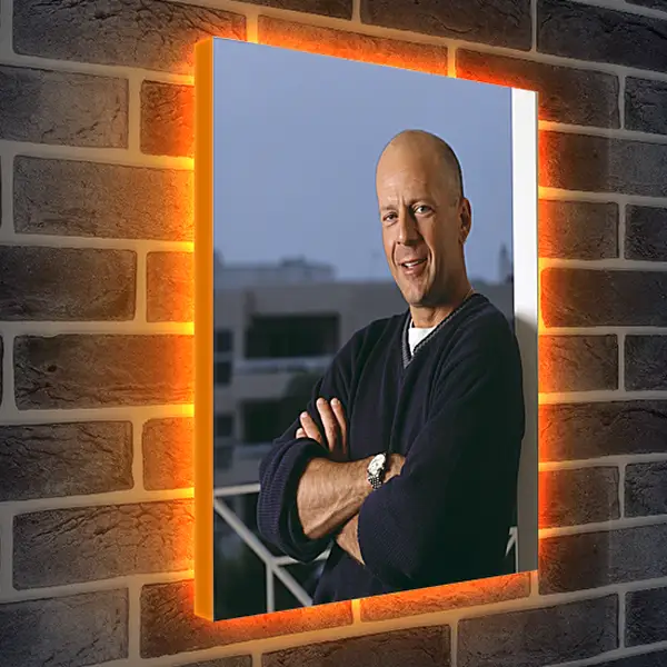 Лайтбокс световая панель - Брюс Уиллис. Bruce Willis