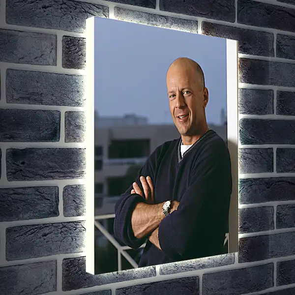 Лайтбокс световая панель - Брюс Уиллис. Bruce Willis