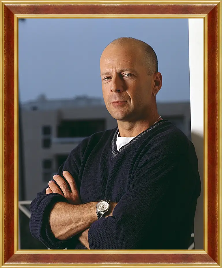 Картина в раме - Брюс Уиллис. Bruce Willis