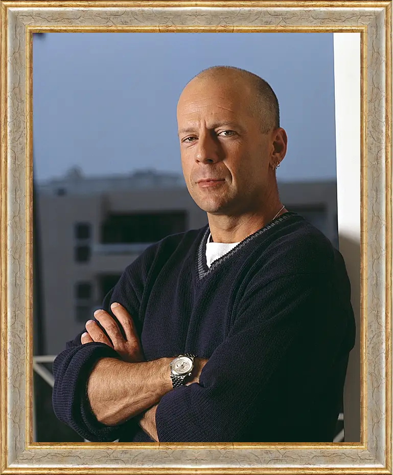 Картина в раме - Брюс Уиллис. Bruce Willis