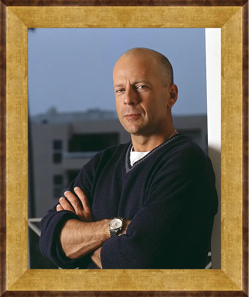 Картина в раме - Брюс Уиллис. Bruce Willis