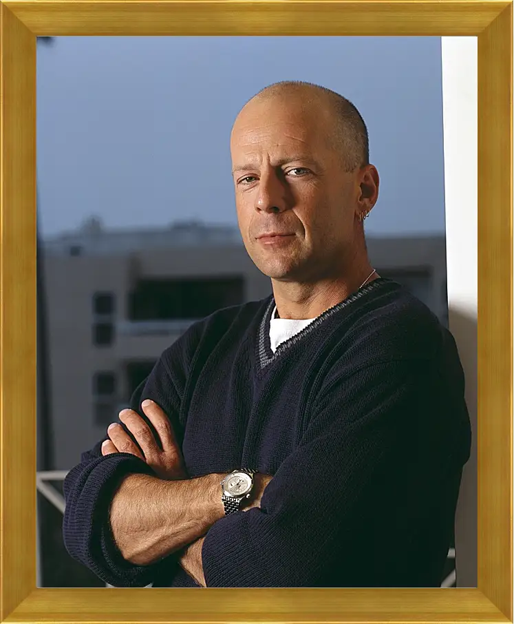 Картина в раме - Брюс Уиллис. Bruce Willis