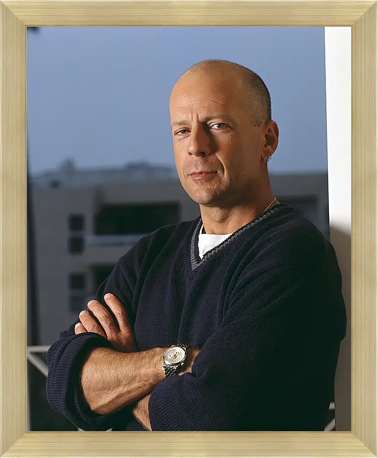 Картина в раме - Брюс Уиллис. Bruce Willis