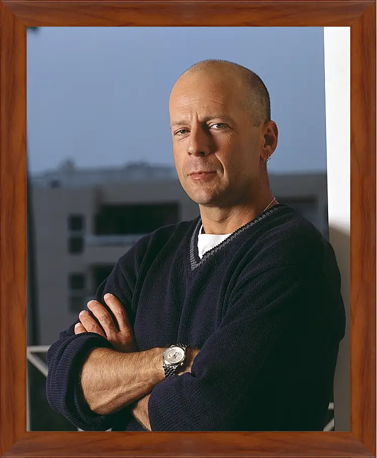 Картина в раме - Брюс Уиллис. Bruce Willis