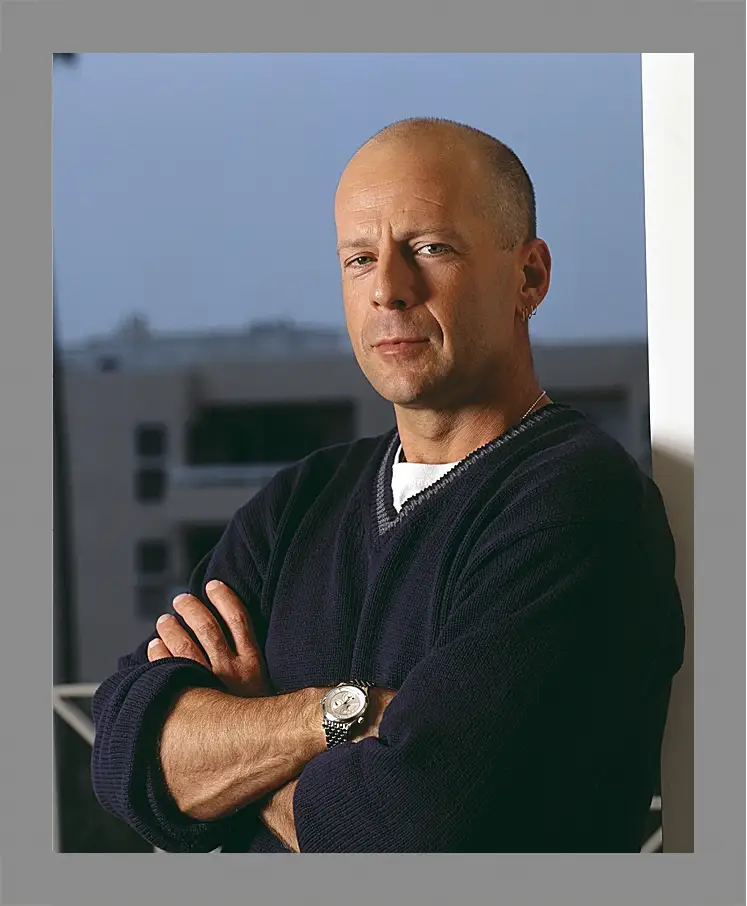 Картина в раме - Брюс Уиллис. Bruce Willis