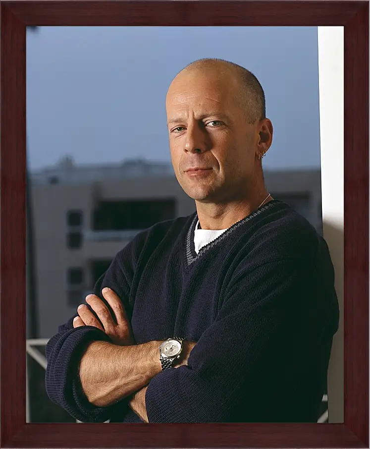 Картина в раме - Брюс Уиллис. Bruce Willis