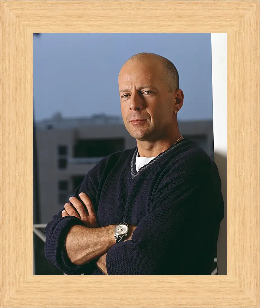 Картина в раме - Брюс Уиллис. Bruce Willis