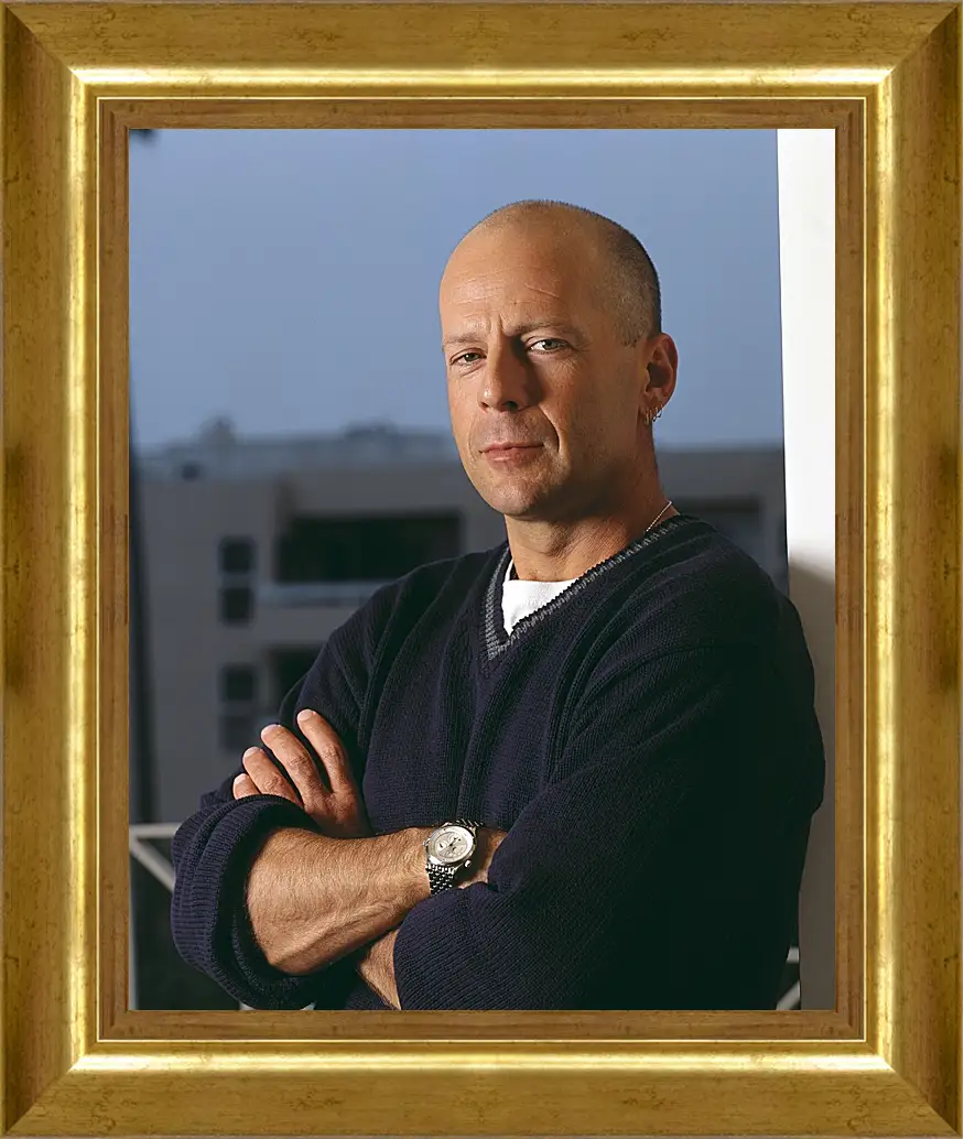 Картина в раме - Брюс Уиллис. Bruce Willis