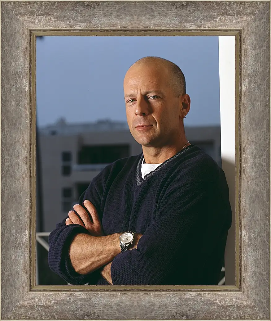 Картина в раме - Брюс Уиллис. Bruce Willis