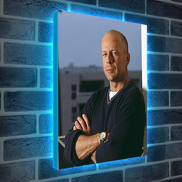 Лайтбокс световая панель - Брюс Уиллис. Bruce Willis