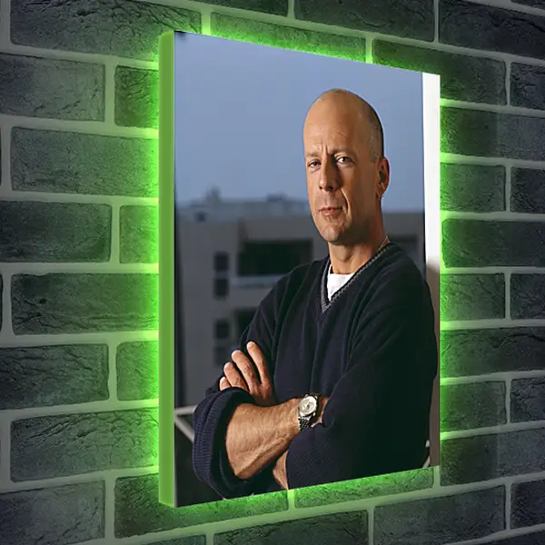 Лайтбокс световая панель - Брюс Уиллис. Bruce Willis