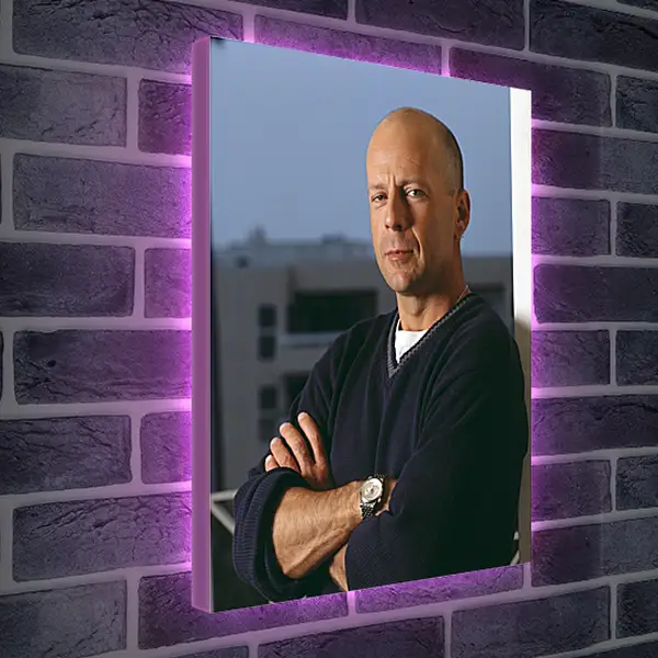 Лайтбокс световая панель - Брюс Уиллис. Bruce Willis