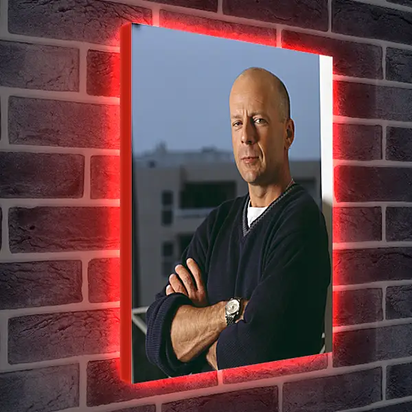 Лайтбокс световая панель - Брюс Уиллис. Bruce Willis