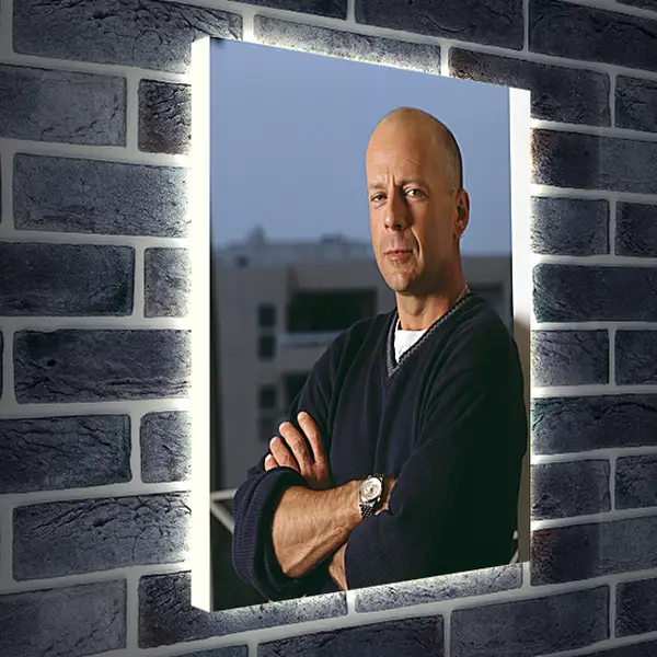 Лайтбокс световая панель - Брюс Уиллис. Bruce Willis