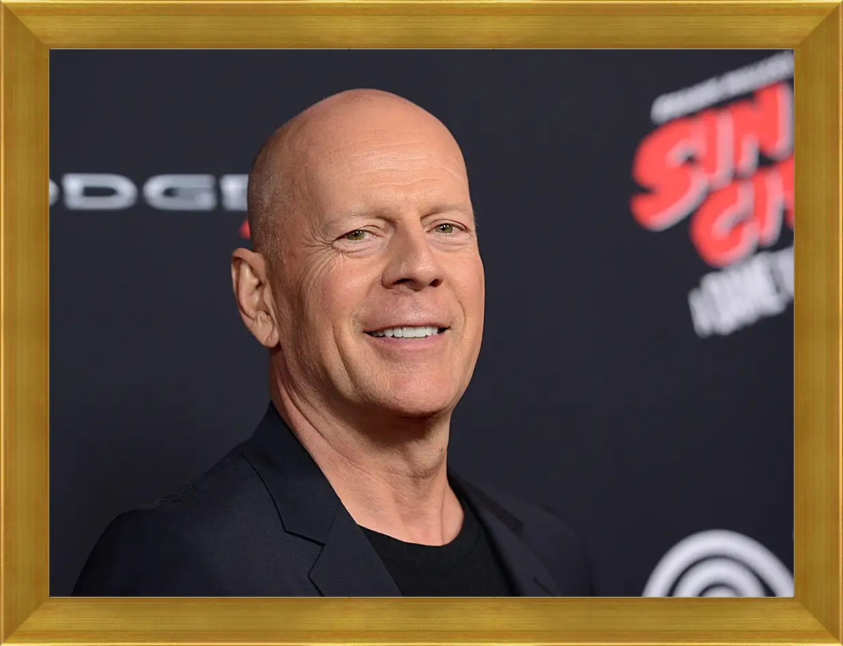 Картина в раме - Брюс Уиллис. Bruce Willis