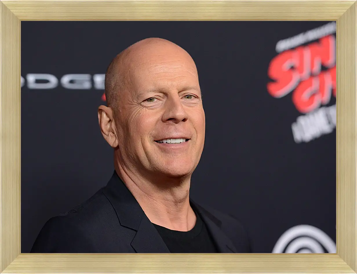 Картина в раме - Брюс Уиллис. Bruce Willis