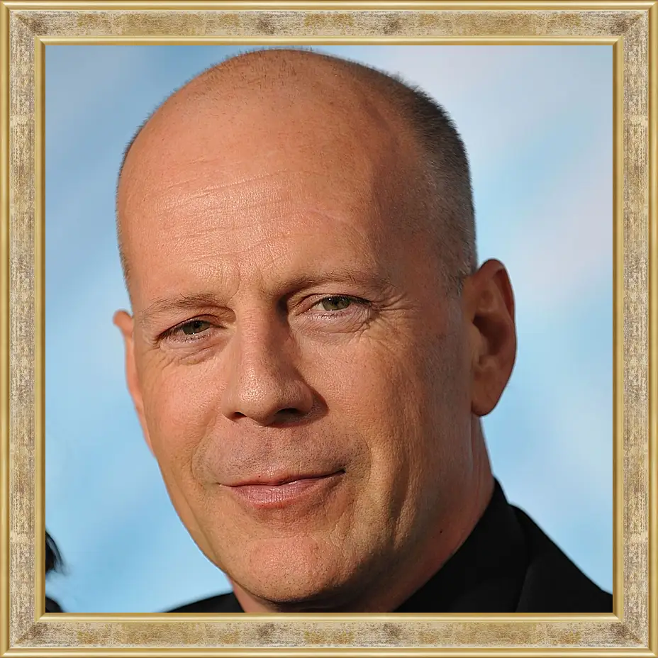 Картина в раме - Брюс Уиллис. Bruce Willis