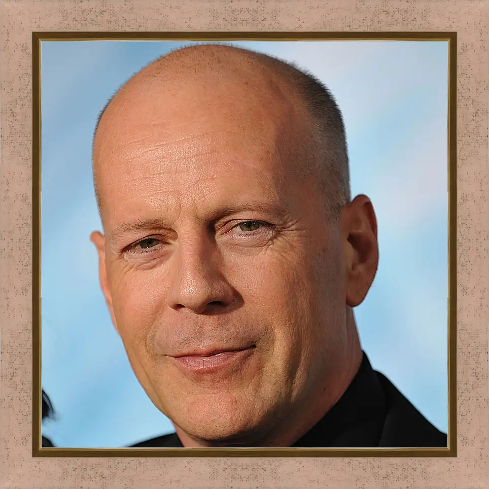 Картина в раме - Брюс Уиллис. Bruce Willis