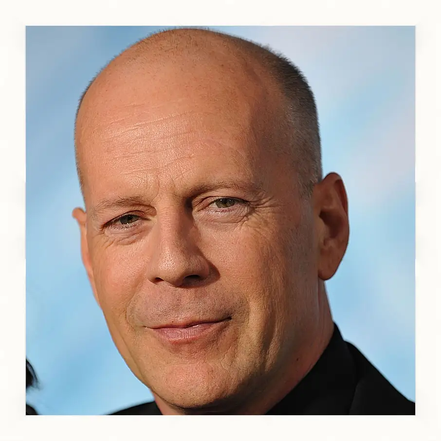 Картина в раме - Брюс Уиллис. Bruce Willis