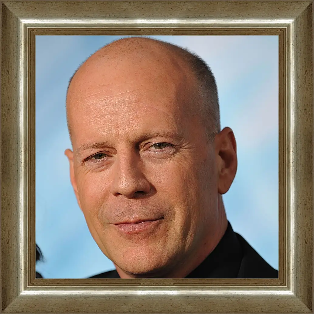 Картина в раме - Брюс Уиллис. Bruce Willis