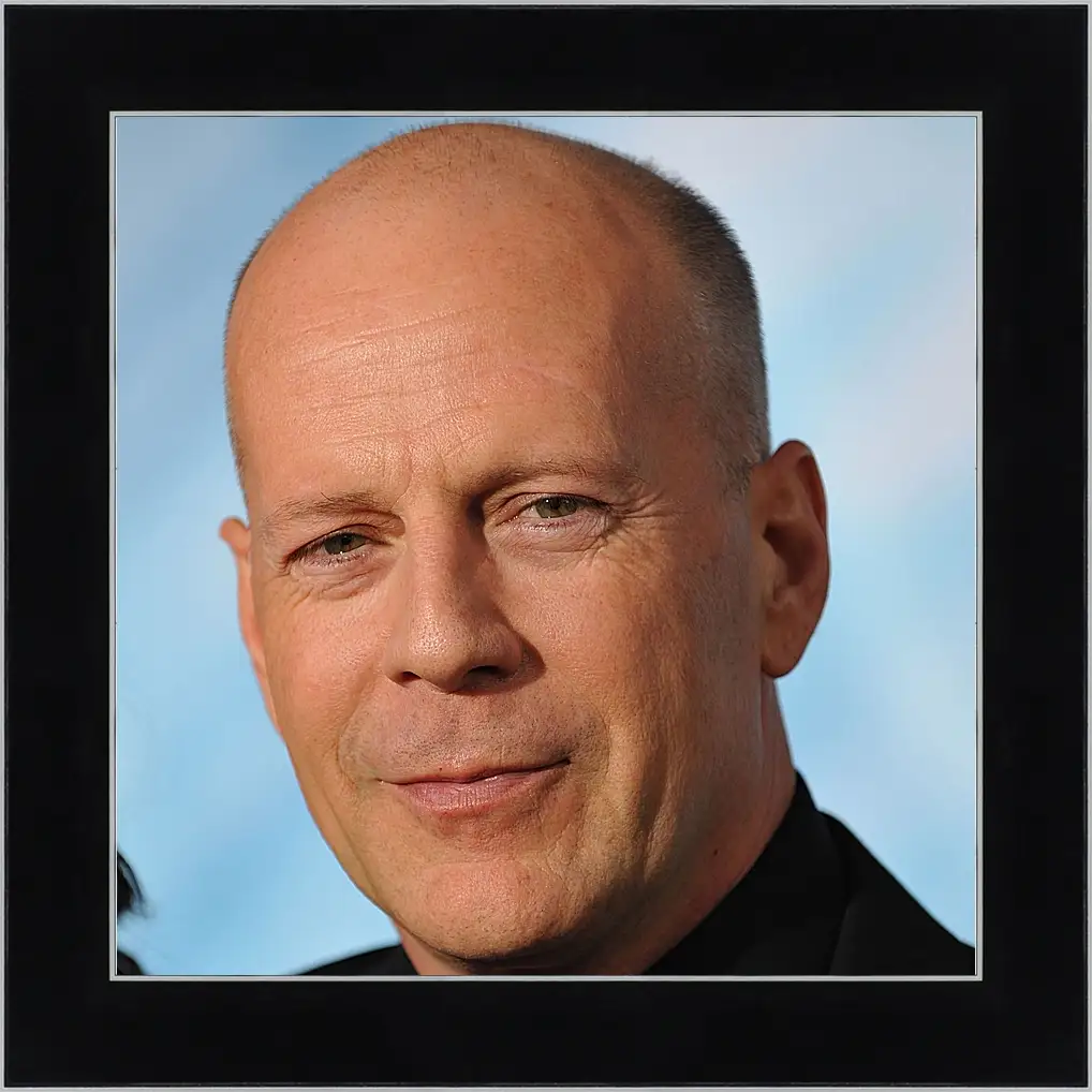 Картина в раме - Брюс Уиллис. Bruce Willis