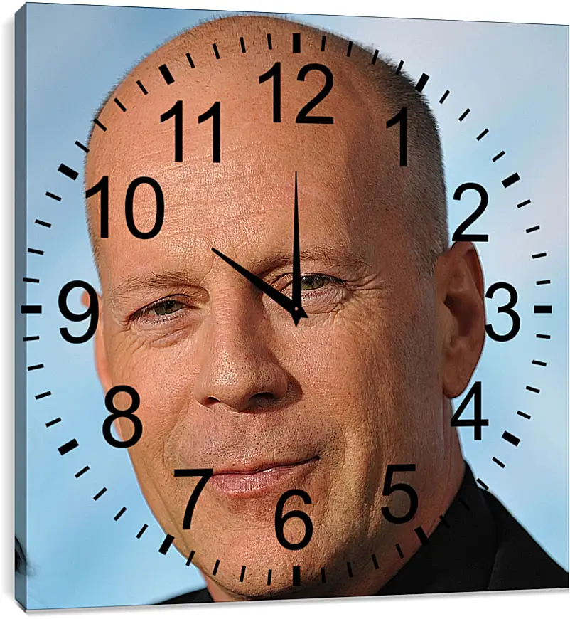 Часы картина - Брюс Уиллис. Bruce Willis