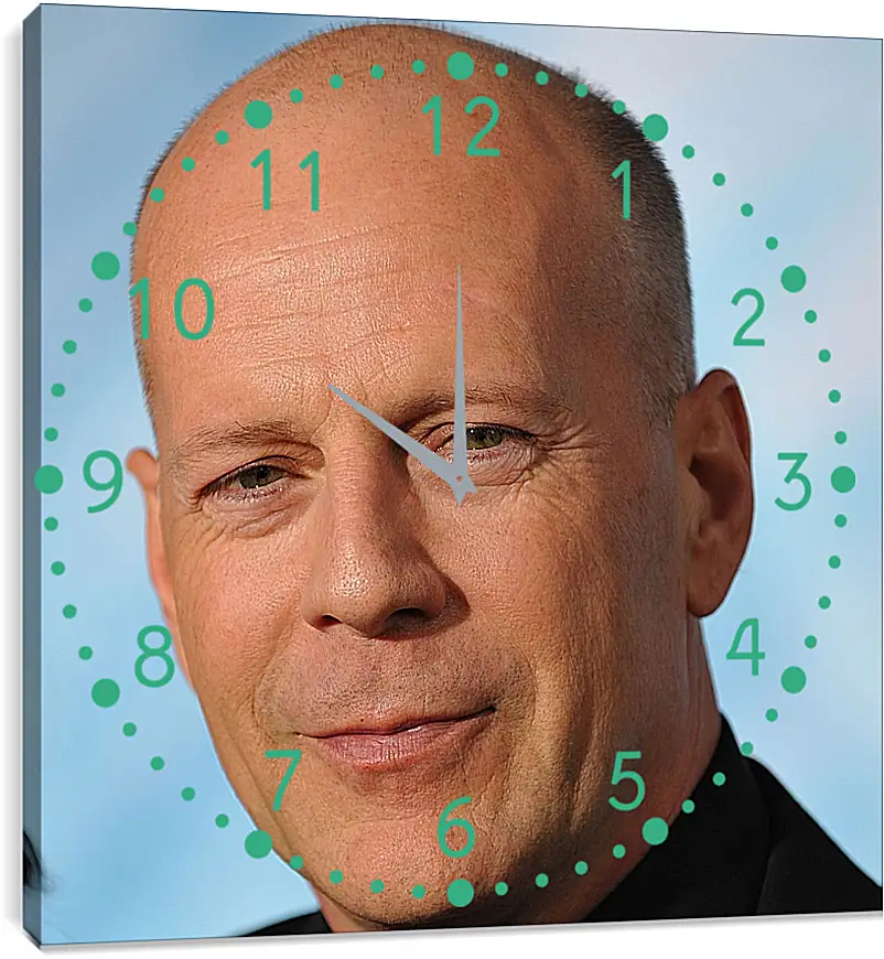 Часы картина - Брюс Уиллис. Bruce Willis