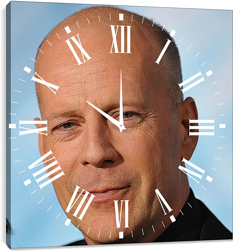 Часы картина - Брюс Уиллис. Bruce Willis