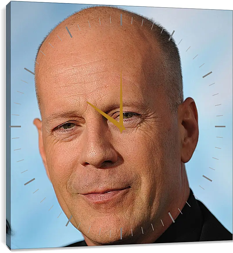 Часы картина - Брюс Уиллис. Bruce Willis