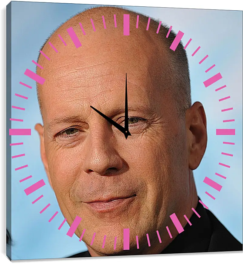 Часы картина - Брюс Уиллис. Bruce Willis